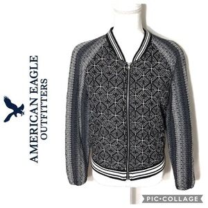 American Eagle Bomber Jacket Medium Blue Women’s